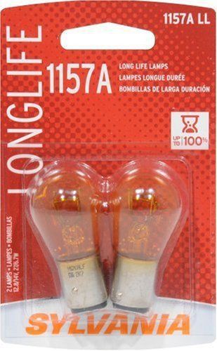 Sylvania 1157A LL/1157NA LL Long Life Miniature Lamp (Natural Amber)  (Pack of 2