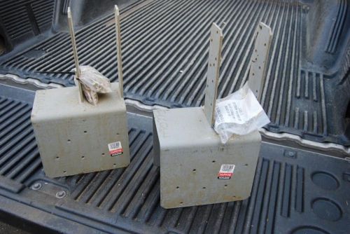 Pair of Simpson Strong Tie Column Caps (CCQ64SDS2.5) with Screw Packs