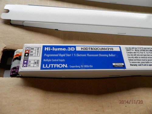 Lot 5 pack  lutron h3dt832cunv210 electronic dimming ballast 120/277 volt for sale