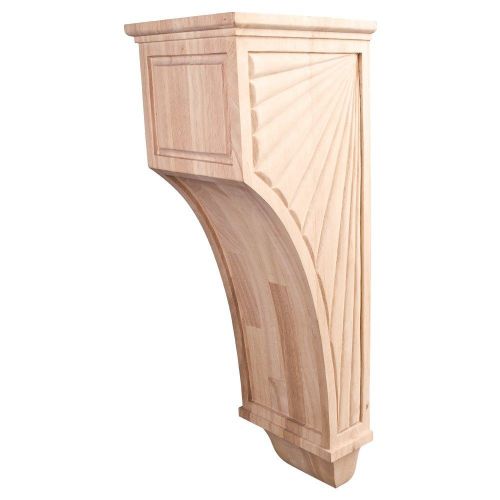 Large- Scalloped Mission Style Corbel-  6-3/4 &#034; x 7-3/4 &#034; x 22&#034;- # COR14-3