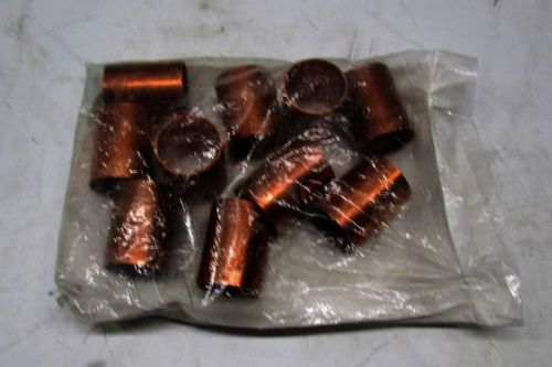 Lot of 10 cello 1-1/2 cxc wrot copper coupling 1-5/8od staked-stop wp0-24 for sale