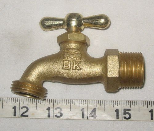 Muller bk 3/4&#034; mip/mnpt hose bibb multi-turn garden hose brass valve for sale