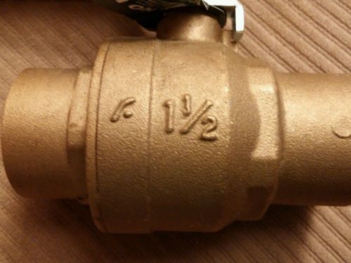 72032s  no lead,a.y.mcdonald full port ball valve brass 1 1/2 inch,wog 600, for sale