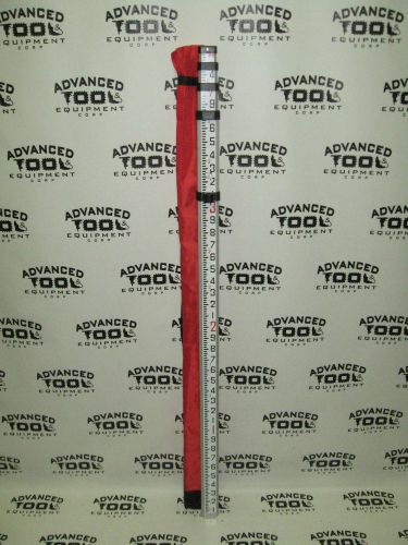 New 14&#039; Aluminum 4-Section Universal Grade Rod w Bubble Level Inches and 10ths
