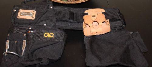 CLC 4 Piece Carpenters Toolbelt Combo Small Medium Large Tool Belt Adjustable