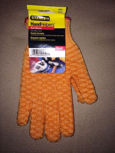 Stanley HandHelpers Knit Gloves Size Small Orange