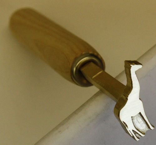 BOOKBINDING  GILDING  FINISHING HAND TOOL FER A DORER GIRAFFE(17mm x28mm)