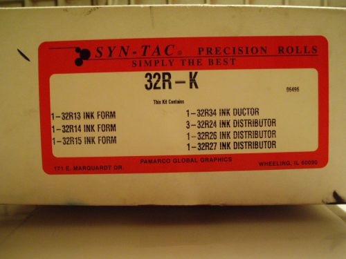 Ryobi 3302/3304/Itek 3985/9985 Syn-Tac 32R-K 9-Roll Soft Ink Roller Kit