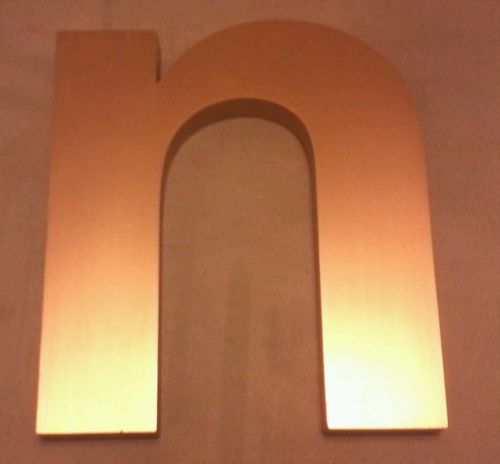 Large Commercial  10&#034; tall Copper letter &#034;n&#034;