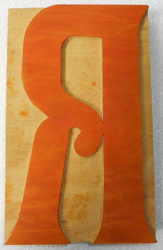 Letterpress Letter &#034;R&#034; Wood Type Printers Block Typography Collection.B886