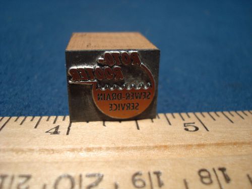 Roto Rooter Company Logo Printers Block