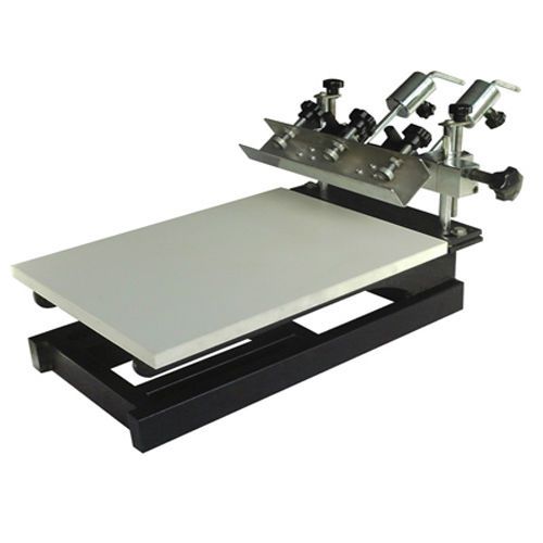 New stock! 1 color 1 station screen printing machine/ 3 pallets fine adjustable for sale