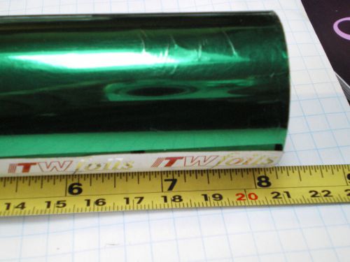 ITW EMERALD GREEN STAMPING FOIL  BS-GR1-325 200FT X 8 INCH ROLL  1/2 CORE
