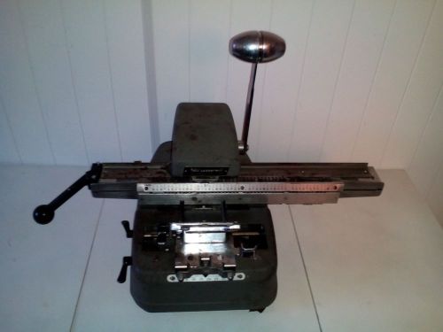 Genuine military adressograph graphotype class 350 dog tag machine for sale