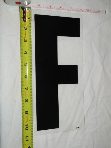Replacement Plastic Letter for Outdoor Marquee Portable Sign Plastic 11 inch &#034;F&#034;