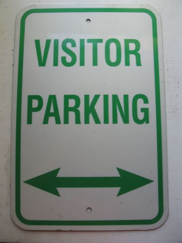 Green Visitor Parking Metal Aluminum Traffic Sign