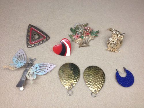 Unique Jewelry Parts Earring, Butterfly Clip, Owl