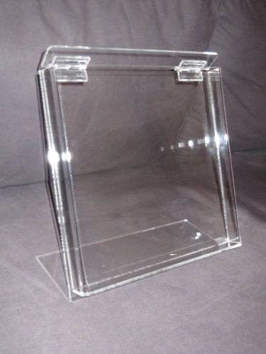 Acrylic slanted book case 10&#034; wide for sale