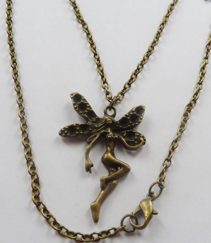 Lots of 10pcs bronze plated angel Costume Necklaces pendant 637mm