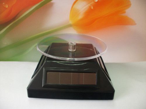 1 pcs Solar powered and battery double display stand turntable Rotating display