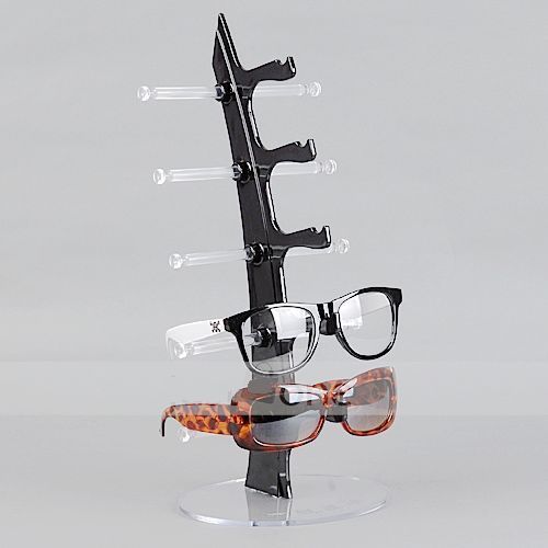 Jewelry Sunglasses Glasses Holder Display Frame Showing Stand Black New