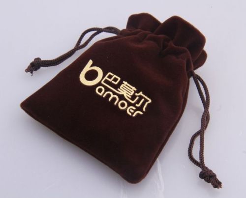 Brown Paper Gift Bag Pouches for Necklace Bracelet Earring Jewelry Packaging