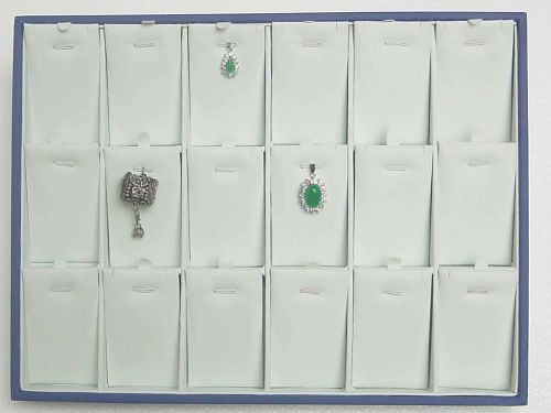 Fauxsuede Pendants Earrings Display Tray Stand JD012c11