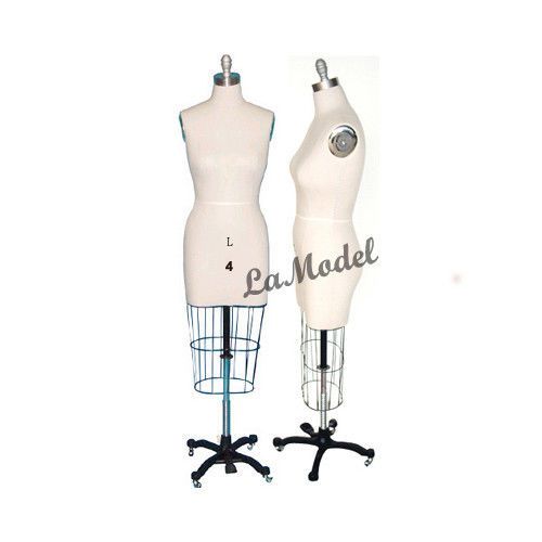 LaModel Professional Female Dress Form for Sewing &amp; Fashion Display Size 4