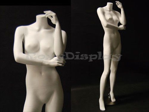 Female Fiberglass Headless style Mannequin Dress Form Display #MD-A6BW2