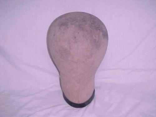 Vintage Collectible Cloth Head Mannequin 21&#034; Millinery Hat Form Block Wig Maker