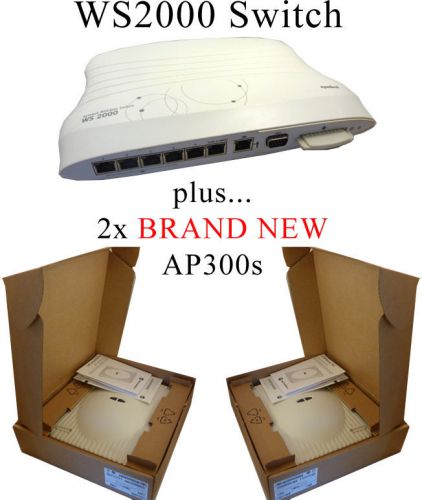 NEW Symbol Motorola AP300 + WS2000-SME-WW Switch WS-2000 Wireless Access Point