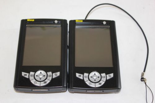 Lot of 2 wasp barcode scanner pda touch wpa 1000 pocket pc for sale
