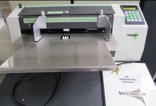 Widmer RS S High Speed Cut Sheet Check Signer Endorser MINT  MSRP $3000+