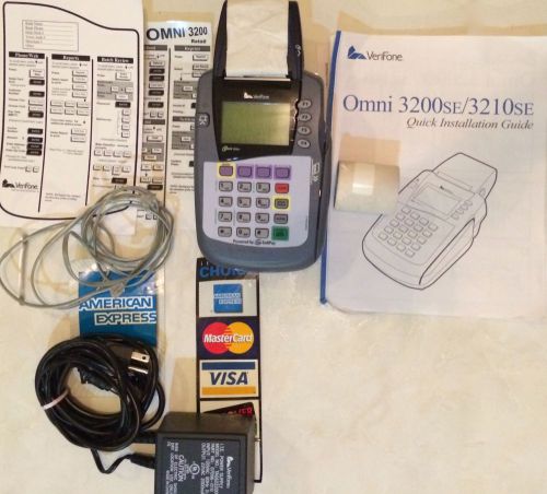 Verifone Omni 3200se credit card terminal, great for small business