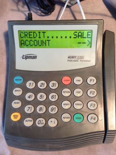 Lipman NURIT 2080 Credit Card POS System EDC Terminal with all ACCESSORIES