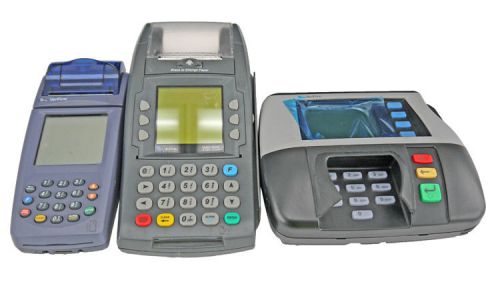 Lot 3 Verifone Credit Card Machine Reader Processor Payment Transaction Terminal