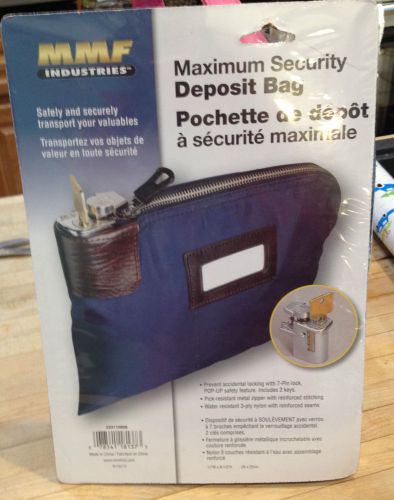 New, mmf maximum securiy deposit bag w/ 7-pin lock, night deposit and 2 keys for sale