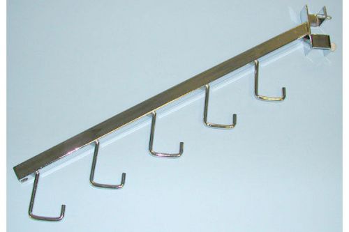 5 Hook Twist-On Square Tubing 18&#034;L Waterfall For Vertical 1&#034; Sq Tube Chrome 5 Pc