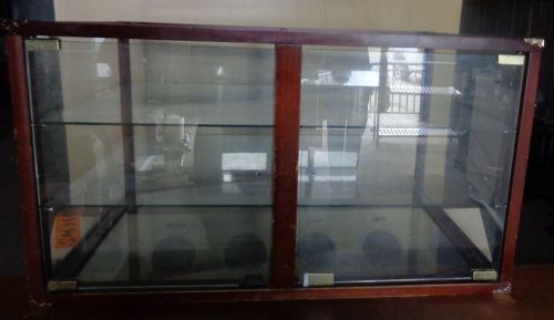GLASS WOOD  DISPLAY CASE COUNTERTOP PASTRY