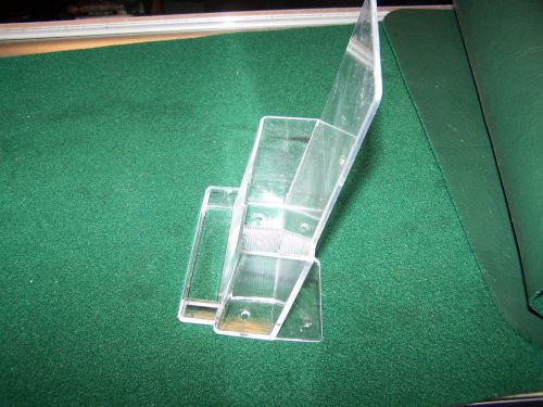 Acrylic Trifold Brochure Holders w/Business Card Pocket