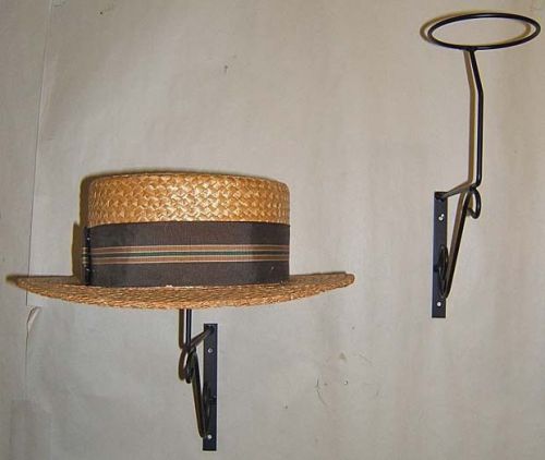 2 pcs Decorative Wall mount Hat Rack display Millinery store olde fashioned lot