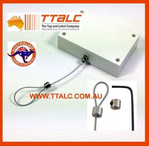 Pull Box Recoilers - Recoiling Display Tether w/ Loop/Stop End