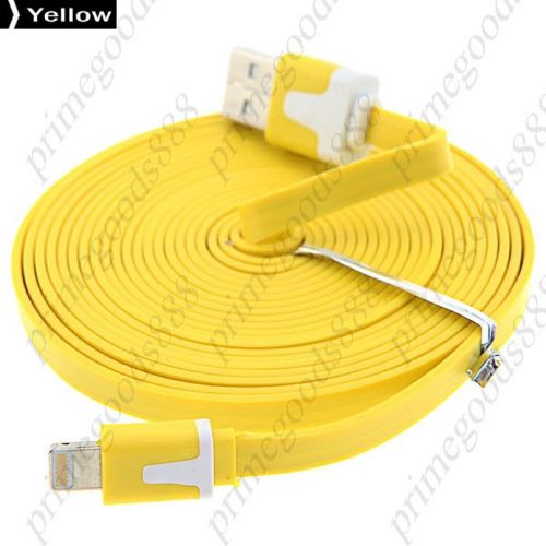 3M USB Cable Sync Data Charging Lightning Cables Cord 3 m Charger Long Yellow