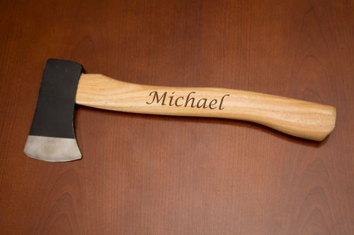 Personalized Engraved Camp Axe with Engraved Wooden Handle,Anniversary gift