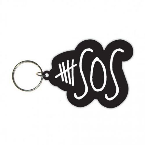 Official 5 Seconds of Summer SOS Rubber Keyring