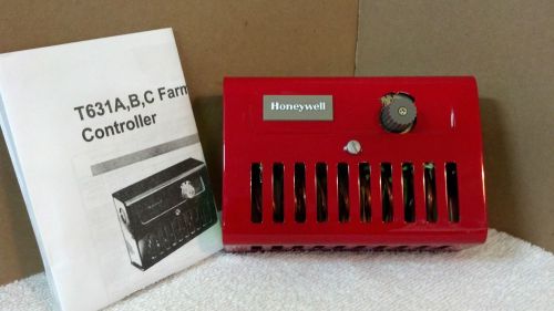 Barn fan control thermostat, double pole for 220 vac, 35 to 100 range, honeywell for sale