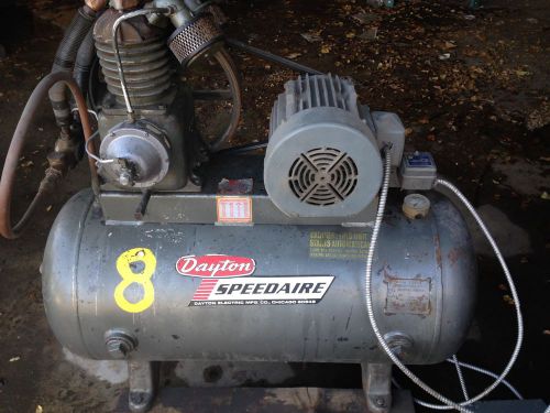 Dayton speedaire industrial 5 h.p. 3 phase 60 gallon air compressor for sale