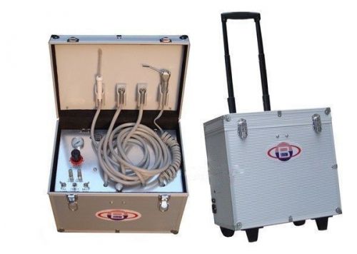 Portable dental unit with air compressor suction system 3 way syringe bd-402b 4h for sale