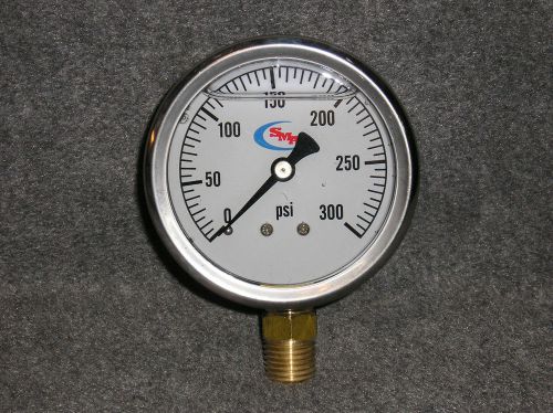 0-300 liquid filled pressure gauge air water hydraulic for sale