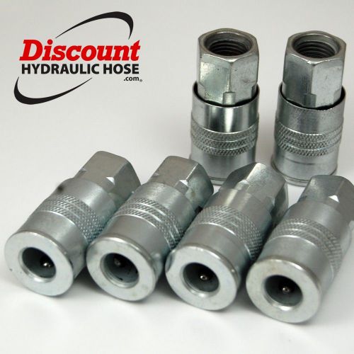 6 new 1/4&#034; npt female x aro quick connect couplers - similar to dixon dc38 for sale